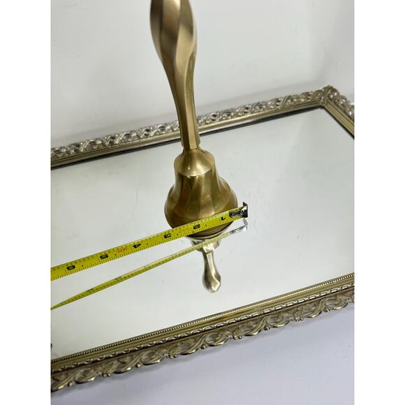 Vintage Brass Hand Bell - Handheld Solid Brass Bell with Charming Tone - Picture 8 of 8